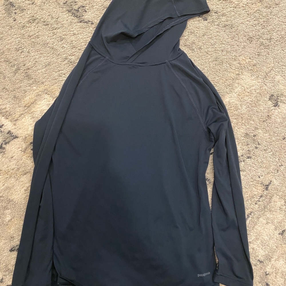 Patagonia Navy Blue Hooded Shirt